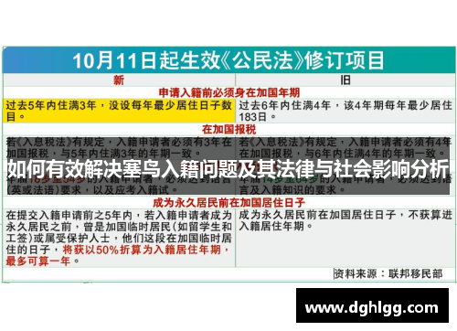 如何有效解决塞鸟入籍问题及其法律与社会影响分析