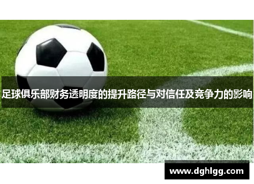 足球俱乐部财务透明度的提升路径与对信任及竞争力的影响 足球俱乐部财务透明度的提升路径与对信任及竞争力的影响